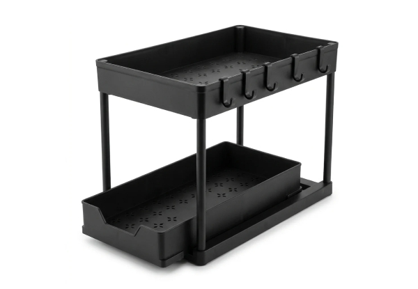 Two-Tier Slim Pull-Out Under-Sink Organiser