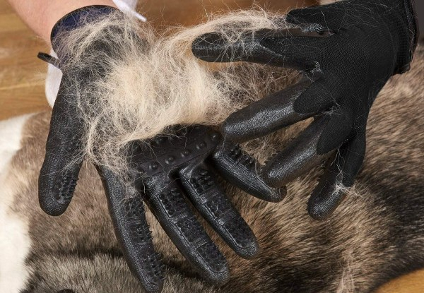 Pet Grooming Brush Gloves