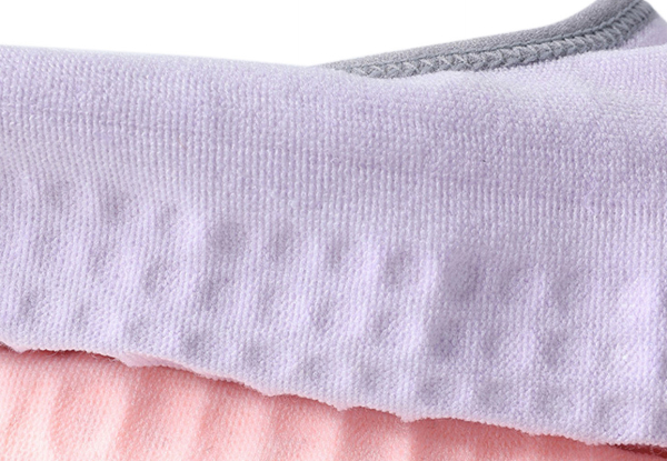 Four Pairs Women's Pilates Socks with Grips - Option for Eight Pairs