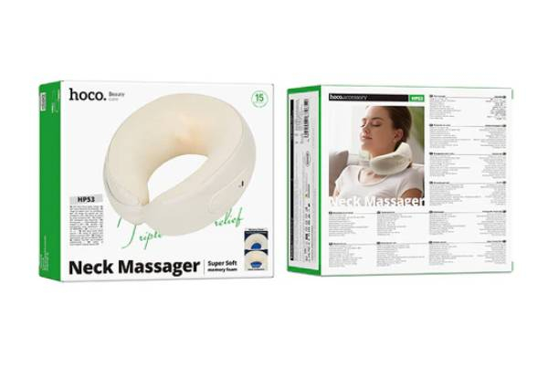 Hoco Portable Electric Neck Massager with Soothing Heat Feature