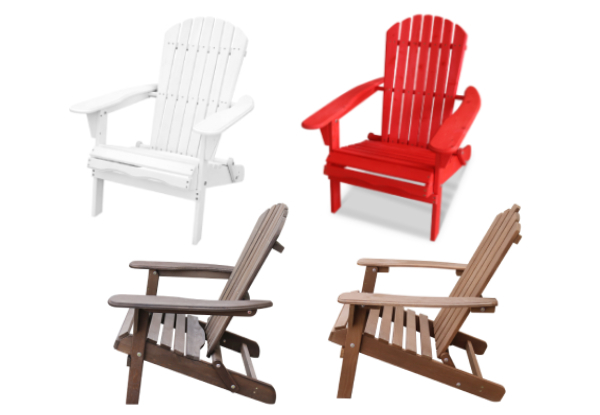 Wooden Adirondack Folding Chair Range - Nine Options Available