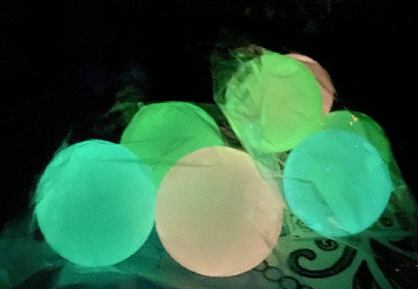 Four-Pack of Glow-in-the-Dark Ceiling Balls - Option for Eight-Pack