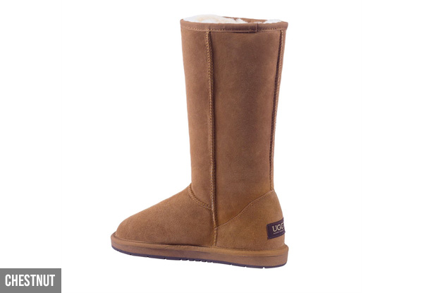 Auzland Unisex 'Chase' Classic Australian Sheepskin Tall UGG Boots - Four Colours Available