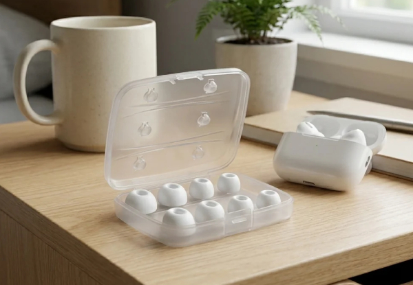 Four Pairs Silicone Ear Tips Compatible with Apple AirPods Pro 3