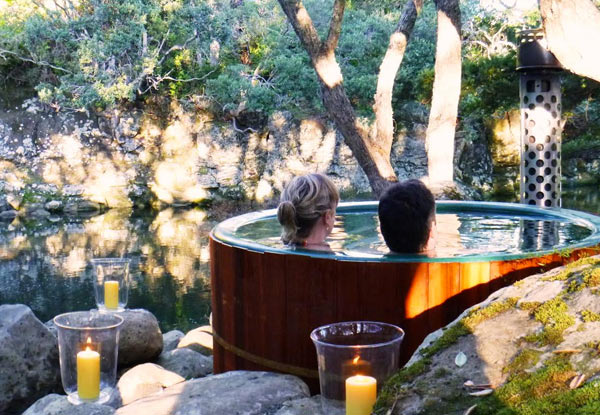 Two-Night Romantic Takou River Retreat with a Private Hot Tub for Two People - Options for up to Five-Night Stay & Four People