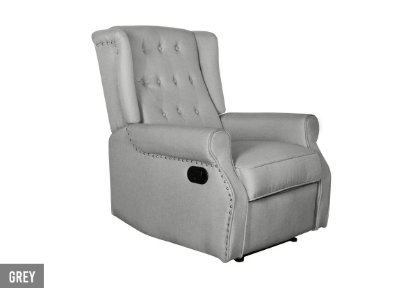 Recliner Linen Chair - Two Colours Available