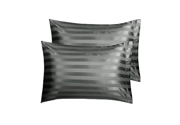 Two-Piece Envelope Satin Pillowcase - Available in Six Colours & Two Sizes