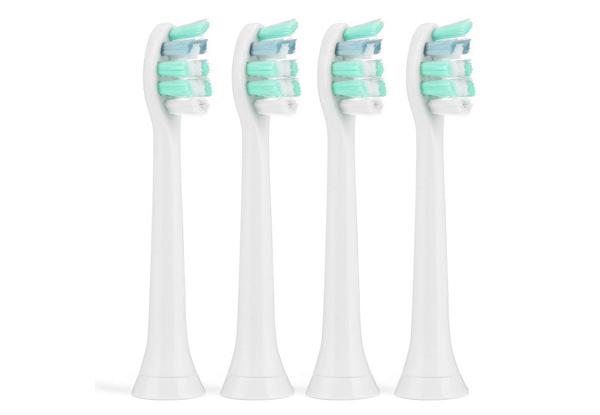 Eight-Piece Replacement Electric Toothbrush Heads Compatible with Philips Sonicare