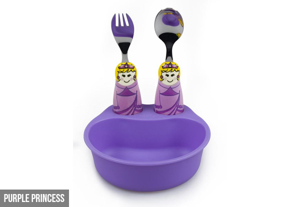 Kids Cutlery & Plate Set - Six Styles Available