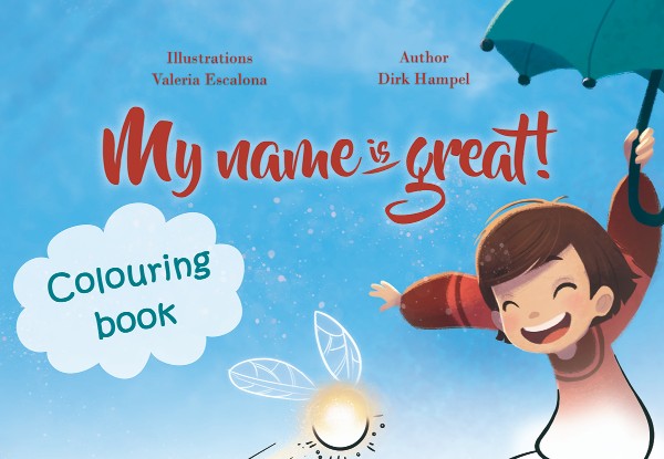 'My Name is Great' Personalised Children’s Book  - Colouring Edition