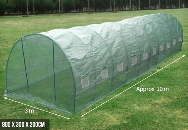 Large Water Resistant Polyethylene Greenhouse - Four Sizes Available