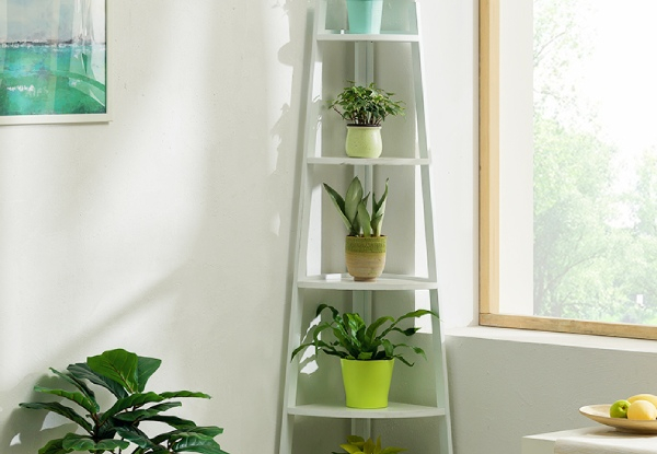 Bamboo Plant Corner Rack - Two Colours Available