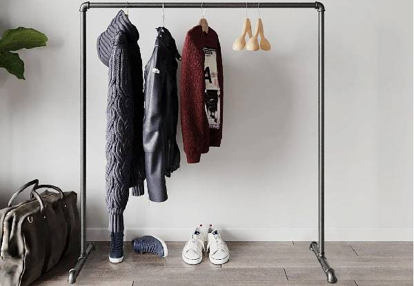 Industrial Freestanding Pipe Clothing Rack Range - Six Options Available