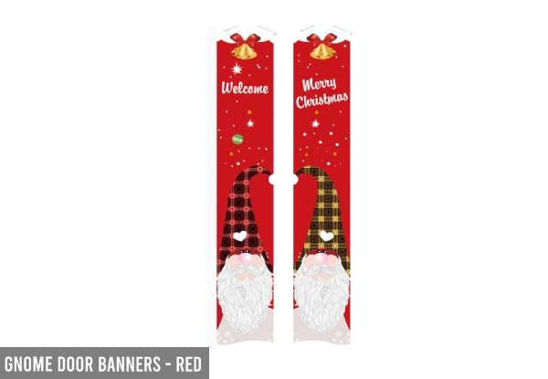 Gnome or Nutcracker Christmas Banner Range - Multiple Styles & Colours Available