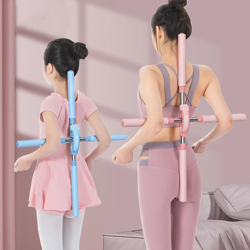 Retractable Yoga Exercising Stretching Stick - Three Colours Available