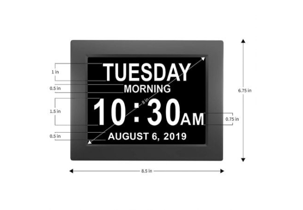 Extra-Large Digital Clock for Impaired Vision
