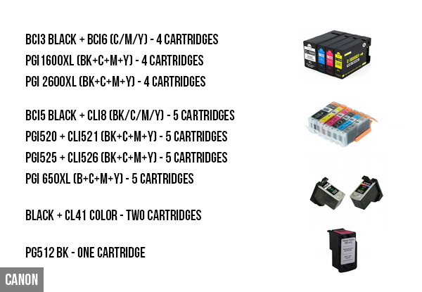 From $20 for a Set of Cartridges Compatible with HP, Brother, Epson & Canon Printers incl. Gift & Free Shipping