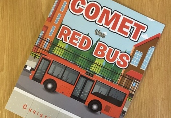 Comet the Red Bus Soft Cover Book - Option for Hard Cover Available