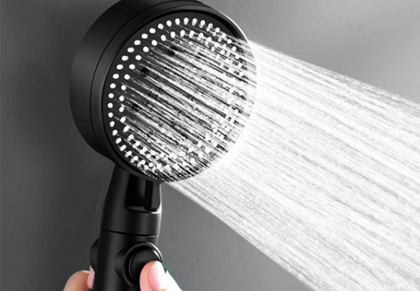 High-Pressure Shower Head with Five Spray Modes - Two Colours Available