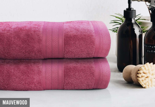 Two-Piece Bath Sheet Set - Nine Colours Available