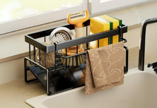 Multi-Functional Stainless Steel Sink Organiser with Drain Rack - Four Styles Available