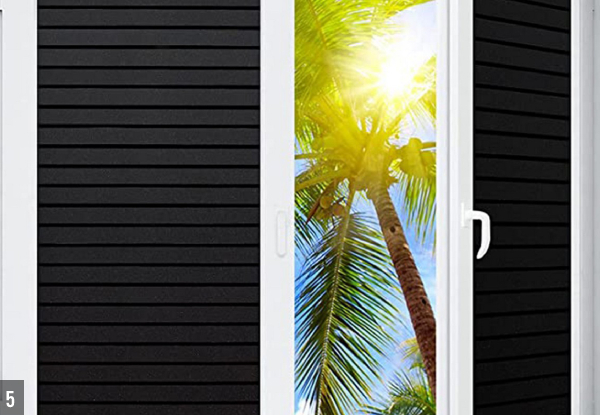Static Cling Blackout Window Film - Two Sizes & Six Styles Available