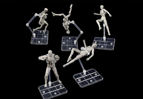 Two-Piece Action-Figure Display Stand - Option for Four-Piece