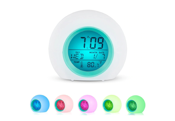 Colour-Changing Digital Alarm Clock