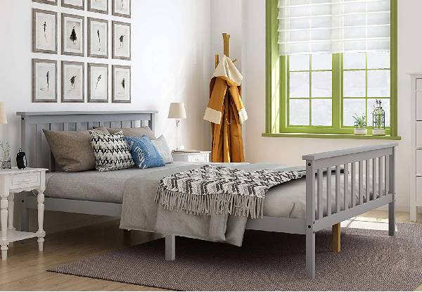 Hampshire Queen Grey Bed Frame