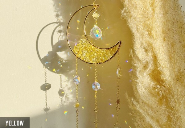 Moon Crystal Prisms Suncatcher - Seven Colours Available