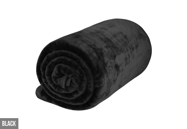 Mink-Feel Blanket  - Two Colours Available