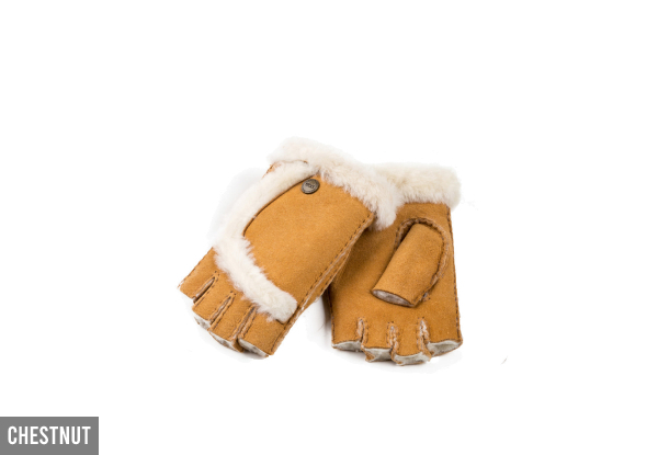 OZWEAR UGG Fingerless Gloves - Two Colours & Two Sizes Available