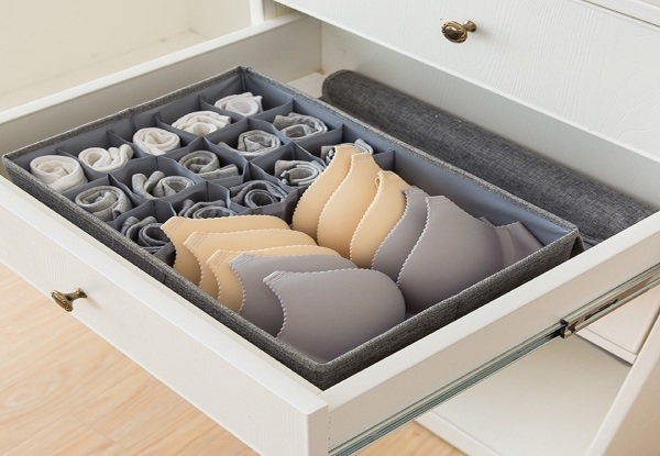 Flip Top Underwear Storage Box - Four Colours Available