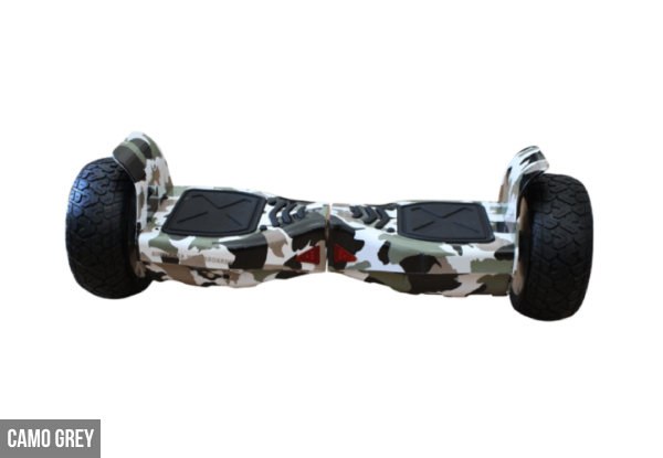 8.5" Off-Road Terrain Hoverboard with Bluetooth - Six Colours Available