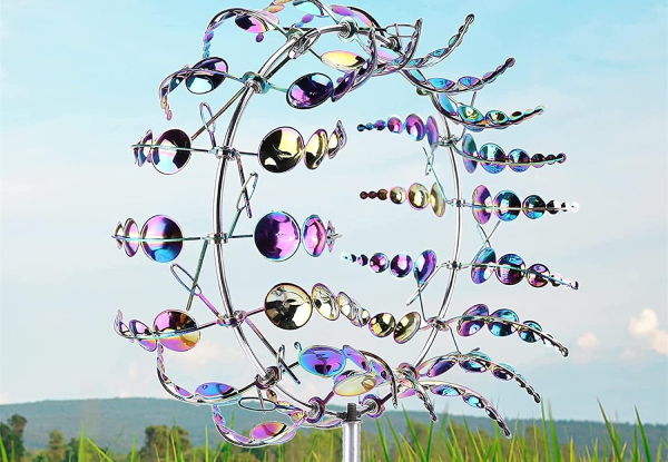 Outdoor 3D Magical Metal Wind Spinner