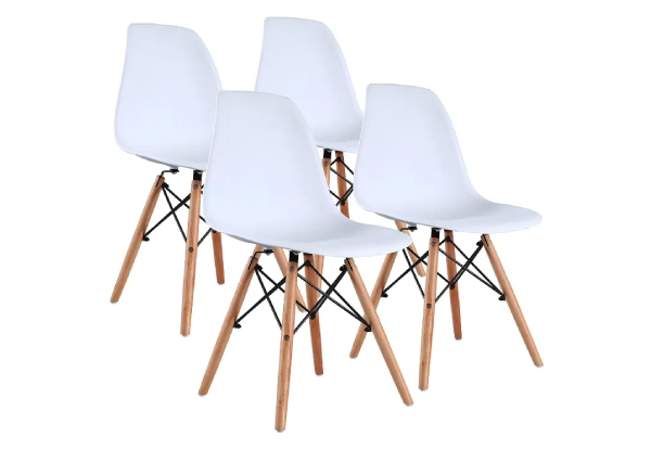 Four-Piece Dining Chair Set - Available in Two Colours