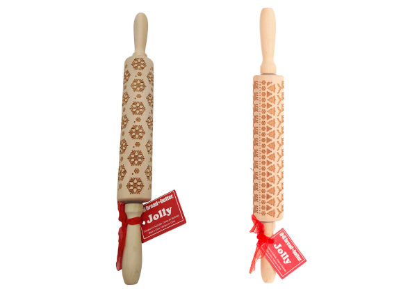 Bread & Butter Laser Etch Wooden Rolling Pin - Two Styles Available