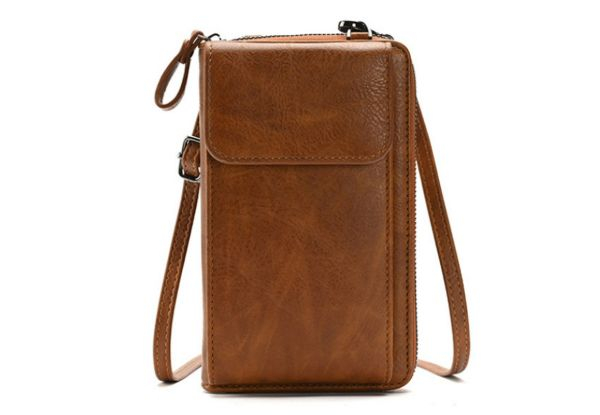 PU Leather Mobile Phone Bag - Available in Three Colours & Option for Two-Pack