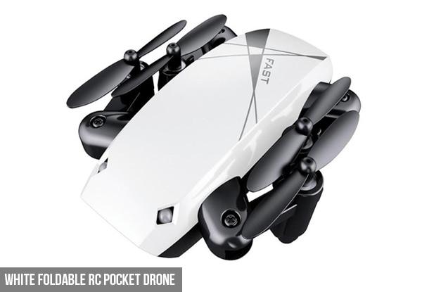 Foldable RC Pocket Drone - Two Colours Available - Option to incl. Camera with Free Delivery