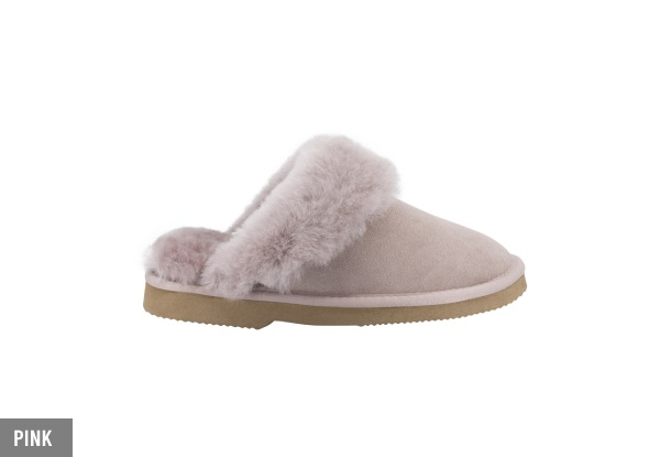 Comfort Me Women's Sheepskin Foldable Fur Trim UGG Scuffs - Three Colours & Six Sizes Available