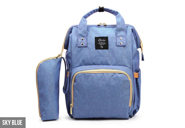 Diaper Bag Backpack - Six Colours Available with Free Delivery