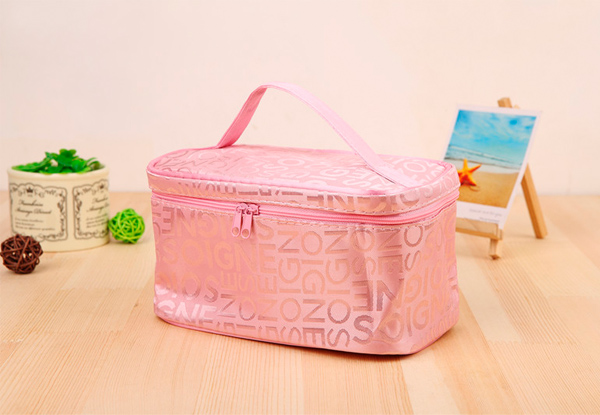 Cosmetic Bag with Handle - Four Colours Available