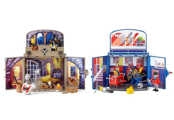Playmobil Motorcycle Workshop - Option for a Knight's Treasure Room