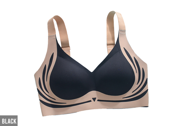 Super Gather Wireless Push-Up Bra Lifting Anti-Sagging Bra - Available in Four Colors & Four Sizes & Option for Two-Pack