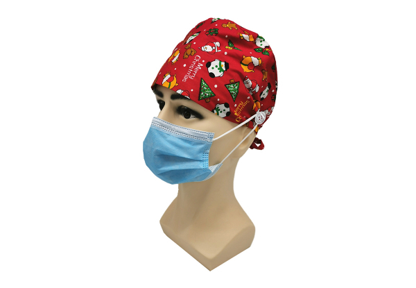 Unisex Christmas Surgery Scrub Cap - Four Styles Available