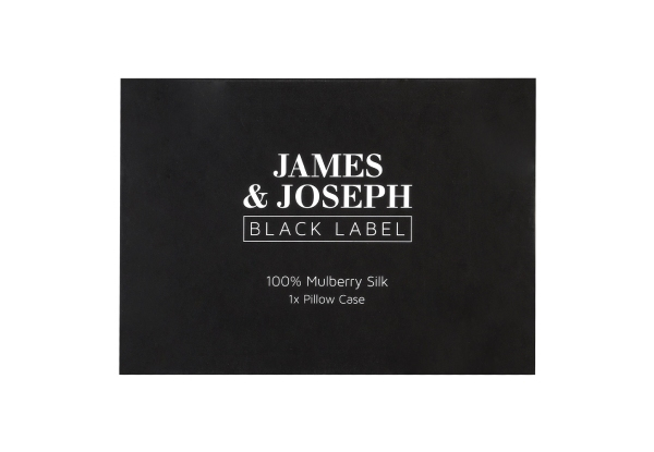 J&J Black Label 100% Mulberry Silk Pillowcase