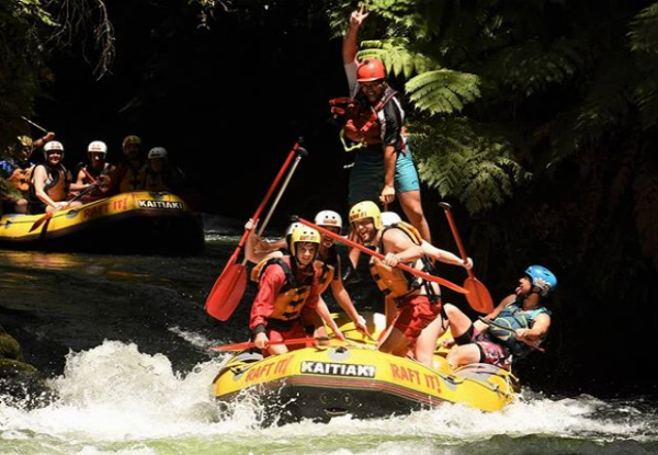 3.5 Hour Kaituna River White Water Rafting Experience for One incl. Online Photo Pack - Options for Up to Six People