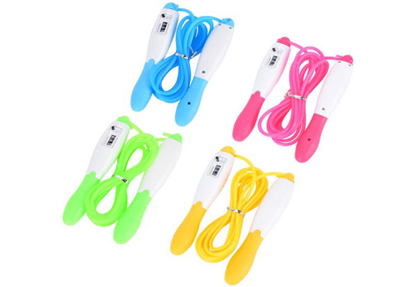 Skipping Rope with Jump Counter - Four Colours Available