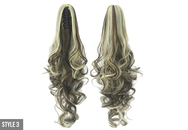 Clip-in Ponytail Hair Extensions - Nine Styles Available with Free Delivery