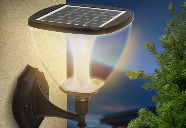 Emitto Outdoor Solar LED Wall Light